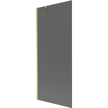 Mexen Next 1-Panel Bath Screen 80 x 150 cm, Graphite, Brushed Gold - 895-080-000-00-40-55