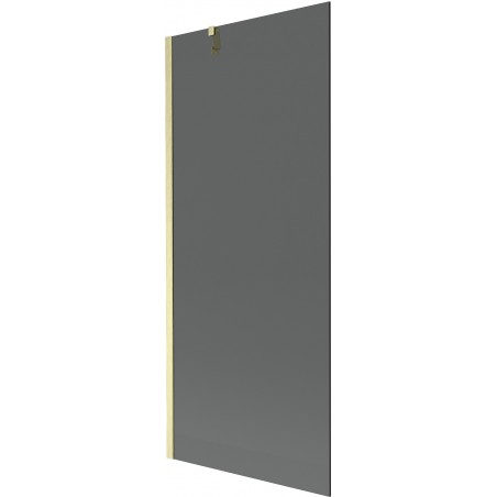 Mexen Next 1-wing Shower Screen 80 x 150 cm, Graphite, Brushed Gold - 895-080-000-00-40-55