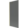 Mexen Next 1-wing Shower Screen 80 x 150 cm, Graphite, Brushed Gold - 895-080-000-00-40-55