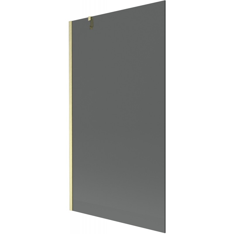 Mexen Next shower screen 1-wing 100 x 150 cm, graphite, brushed gold - 895-100-000-00-40-55
