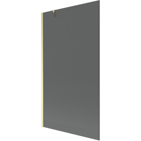 Mexen Next shower screen 1-wing 100 x 150 cm, graphite, brushed gold - 895-100-000-00-40-55