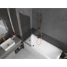 Mexen Next shower screen 1-wing 50 x 150 cm, graphite, brushed copper - 895-050-000-00-40-65