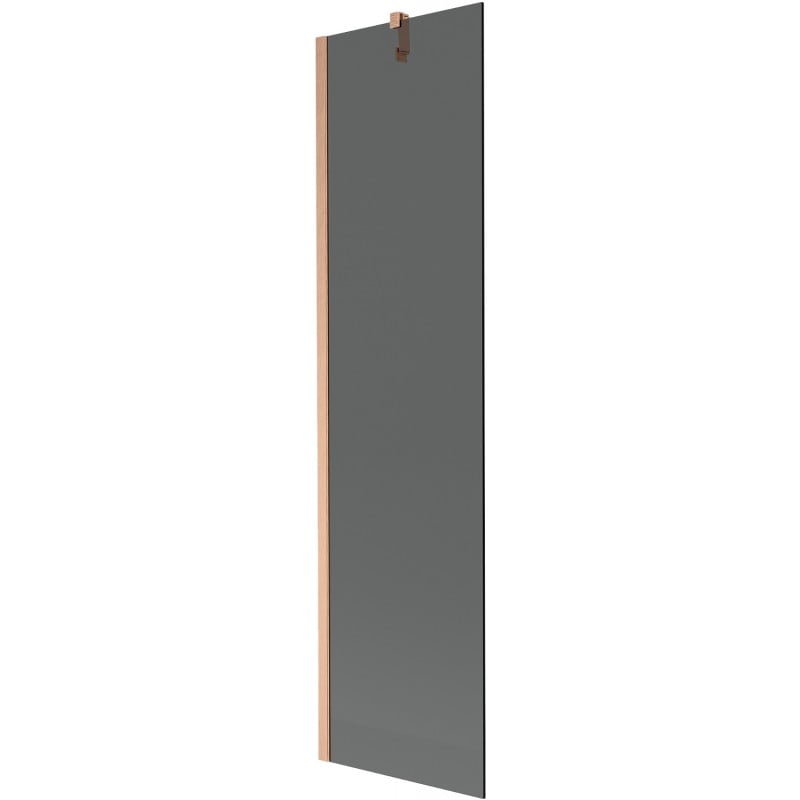 Mexen Next 1-panel bath screen 50 x 150 cm, graphite, brushed copper - 895-050-000-00-40-65