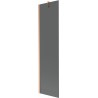 Mexen Next shower screen 1-wing 50 x 150 cm, graphite, brushed copper - 895-050-000-00-40-65
