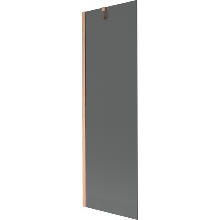 Mexen Next 1-panel bath screen 60 x 150 cm, graphite, brushed copper - 895-060-000-00-40-65