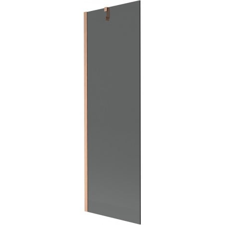 Mexen Next 1-wing bath screen 60 x 150 cm, graphite, brushed copper - 895-060-000-00-40-65