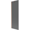 Mexen Next 1-panel bath screen 60 x 150 cm, graphite, brushed copper - 895-060-000-00-40-65