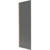 Mexen Next 1-wing bath screen 60 x 150 cm, graphite, brushed copper - 895-060-000-00-40-65