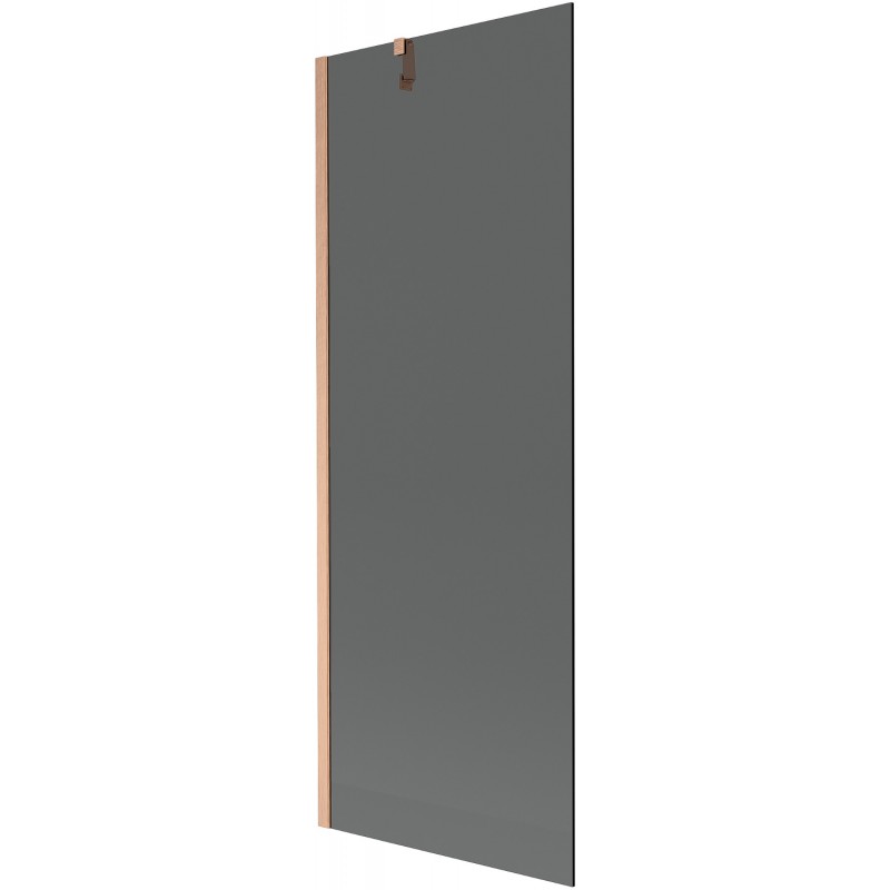 Mexen Next 1-Panel Shower Screen 70 x 150 cm, Graphite, Brushed Copper - 895-070-000-00-40-65