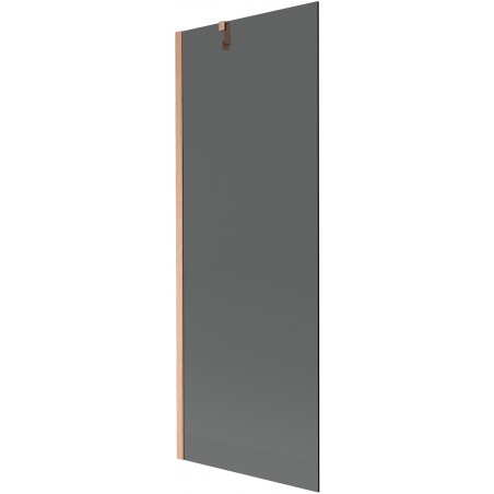 Mexen Next 1-wing bath screen 70 x 150 cm, graphite, brushed copper - 895-070-000-00-40-65