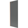 Mexen Next 1-Panel Shower Screen 70 x 150 cm, Graphite, Brushed Copper - 895-070-000-00-40-65