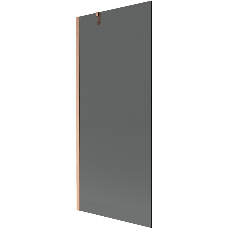Mexen Next 1-wing Bathtub Screen 80 x 150 cm, Graphite, Brushed Copper - 895-080-000-00-40-65