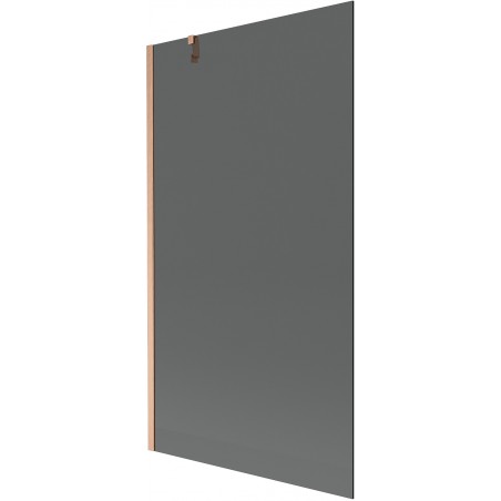 Mexen Next 1-wing bath screen 100 x 150 cm, graphite, brushed copper - 895-100-000-00-40-65