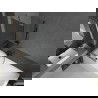 Mexen Next bath screen 1-wing 60 x 150 cm, graphite, brushed gun gray - 895-060-000-00-40-66