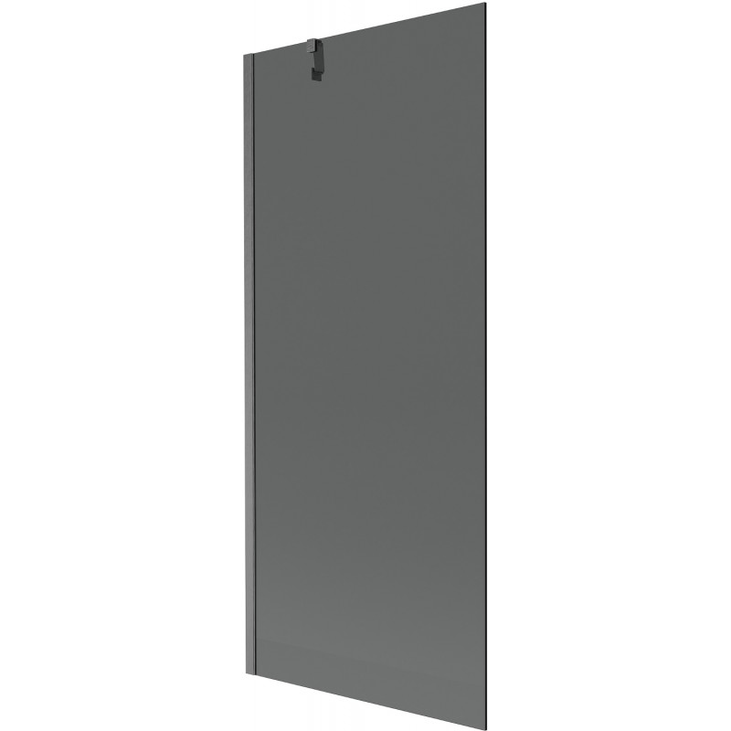 Mexen Next bathtub screen 1-winged 80 x 150 cm, graphite, brushed gun gray - 895-080-000-00-40-66