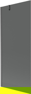 Mexen Next bathtub screen 1-winged 80 x 150 cm, graphite, brushed gun gray - 895-080-000-00-40-66