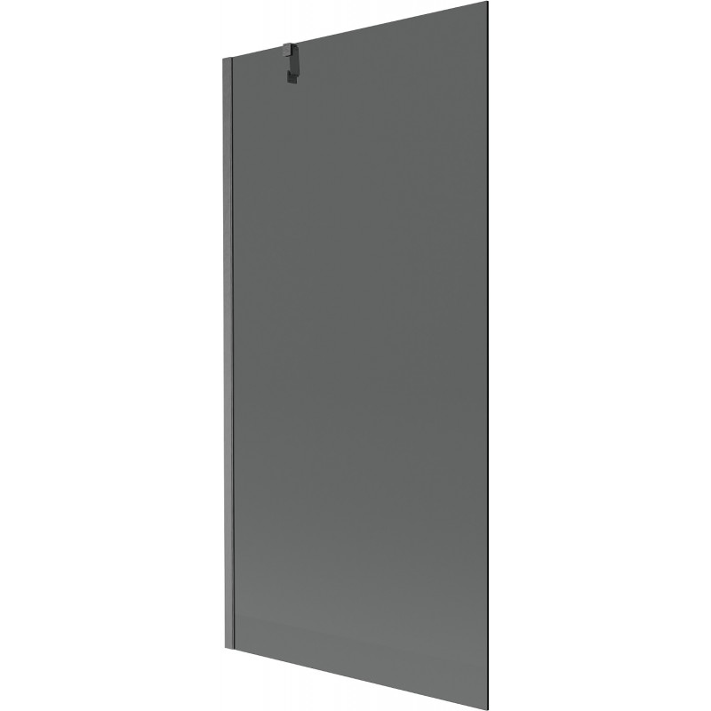Mexen Next 1-panel bathtub screen 90 x 150 cm, graphite, brushed gun gray - 895-090-000-00-40-66