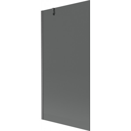 Mexen Next 1-panel bathtub screen 90 x 150 cm, graphite, brushed gun gray - 895-090-000-00-40-66