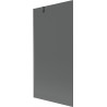 Mexen Next 1-panel bathtub screen 90 x 150 cm, graphite, brushed gun gray - 895-090-000-00-40-66
