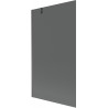 Mexen Next 1-wing bath screen 100 x 150 cm, graphite, brushed gun gray - 895-100-000-00-40-66