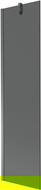 Mexen Next 1-Panel Bathtub Screen 50 x 150 cm, Graphite, Gun Metal - 895-050-000-00-40-95