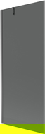 Mexen Next 1-wing Bath Screen 80 x 150 cm, Graphite, Gun Metal - 895-080-000-00-40-95