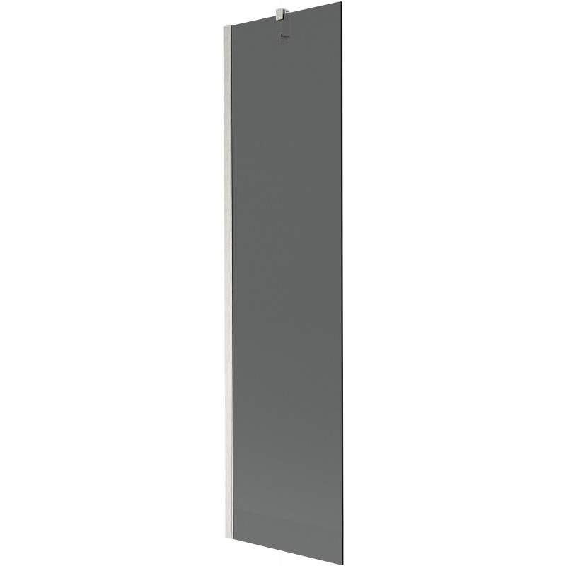 Mexen Next 1-panel Bath Screen 50 x 150 cm, Graphite, Brushed Nickel - 895-050-000-00-40-97