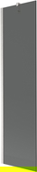 Mexen Next shower screen 1-wing 50 x 150 cm, graphite, brushed nickel - 895-050-000-00-40-97