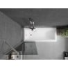Mexen Next bathtub screen 1-winged 60 x 150 cm, graphite, brushed nickel - 895-060-000-00-40-97
