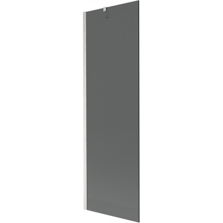 Mexen Next bathtub screen 1-winged 60 x 150 cm, graphite, brushed nickel - 895-060-000-00-40-97