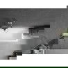 Mexen Next Bathtub Screen 1-Panel 70 x 150 cm, Graphite, Brushed Nickel - 895-070-000-00-40-97