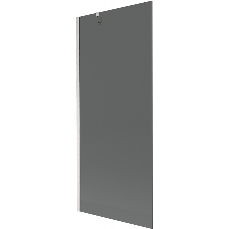 Mexen Next bath screen 1-panel 80 x 150 cm, graphite, brushed nickel - 895-080-000-00-40-97
