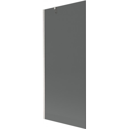 Mexen Next bath screen 1-panel 80 x 150 cm, graphite, brushed nickel - 895-080-000-00-40-97