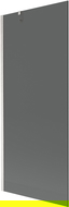 Mexen Next bath screen 1-panel 80 x 150 cm, graphite, brushed nickel - 895-080-000-00-40-97