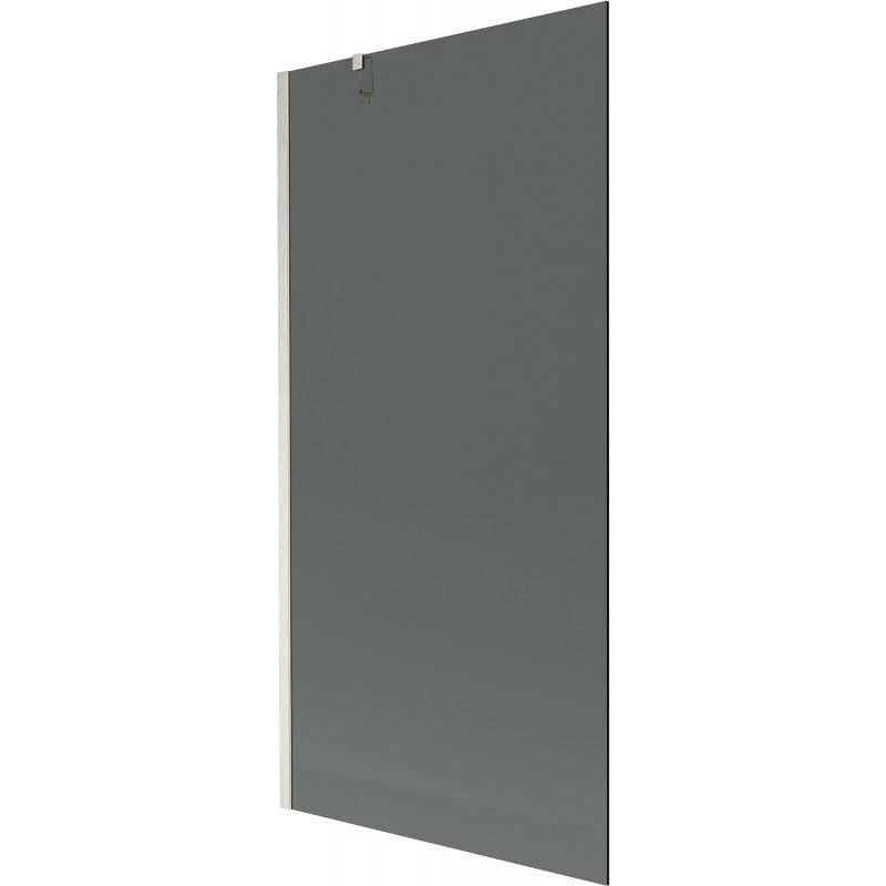 Mexen Next 1-wing Bath Screen 90 x 150 cm, Graphite, Brushed Nickel - 895-090-000-00-40-97