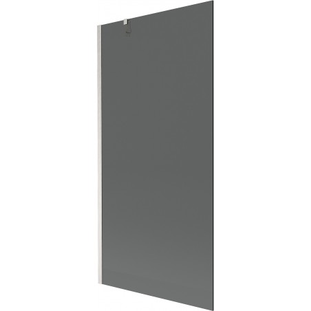 Mexen Next single-panel bath screen 90 x 150 cm, graphite, brushed nickel - 895-090-000-00-40-97