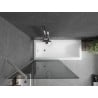 Mexen Next 1-wing Bath Screen 90 x 150 cm, Graphite, Brushed Nickel - 895-090-000-00-40-97