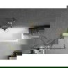 Mexen Next 1-wing bath screen 60 x 150 cm, black pattern, brushed gold - 895-060-000-00-70-55