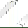 Mexen Next 1-wing bath screen 70 x 150 cm, black pattern, brushed gold - 895-070-000-00-70-55
