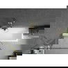 Mexen Next Bathtub Screen 1-Panel 80 x 150 cm, Black Pattern, Brushed Gold - 895-080-000-00-70-55