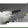 Mexen Next bathtub screen single-panel 100 x 150 cm, black pattern, brushed gold - 895-100-000-00-70-55