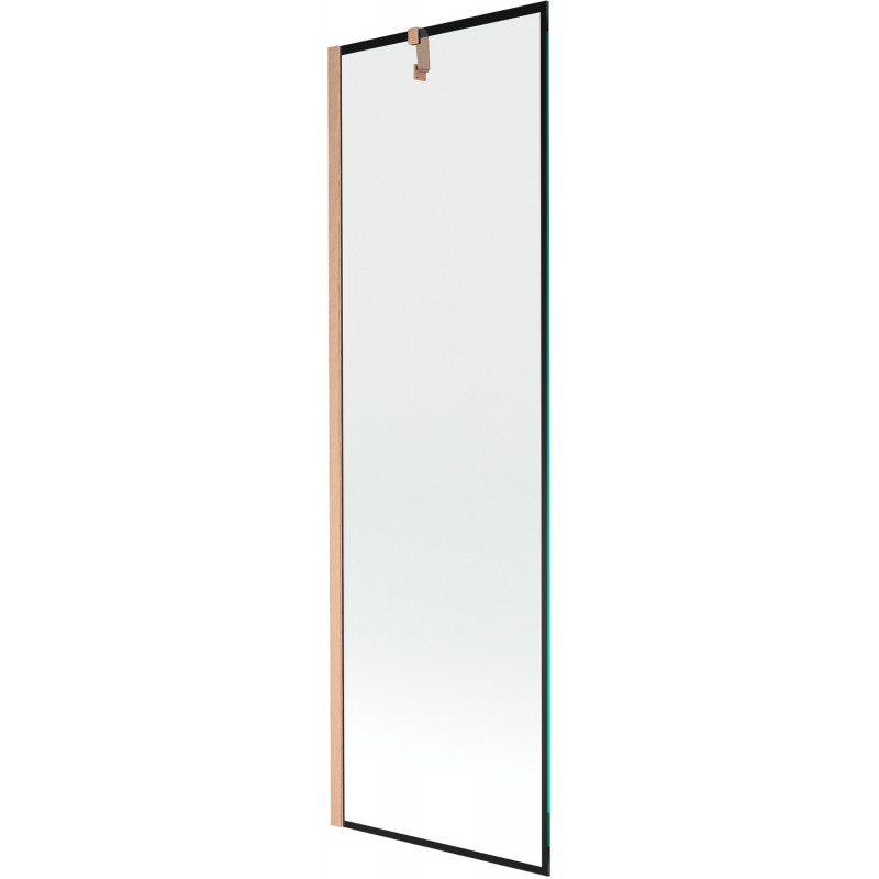 Mexen Next 1-wing Bathtub Screen 60 x 150 cm, Black Pattern, Brushed Copper - 895-060-000-00-70-65