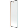 Mexen Next 1-wing Bathtub Screen 60 x 150 cm, Black Pattern, Brushed Copper - 895-060-000-00-70-65