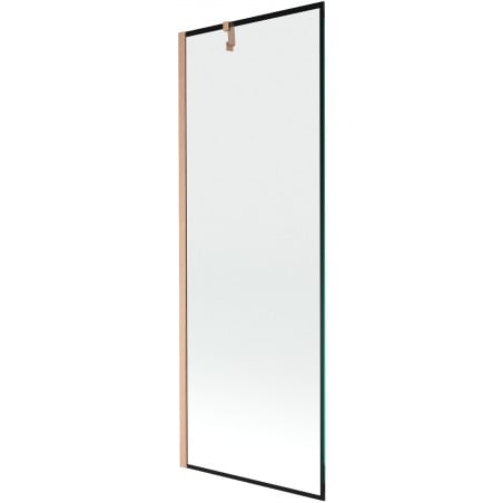 Mexen Next 1-panel bath screen 70 x 150 cm, black frame, brushed copper - 895-070-000-00-70-65