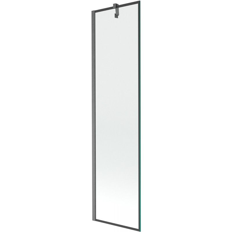 Mexen Next shower screen 1-wing 50 x 150 cm, black pattern, brushed gun gray - 895-050-000-00-70-66