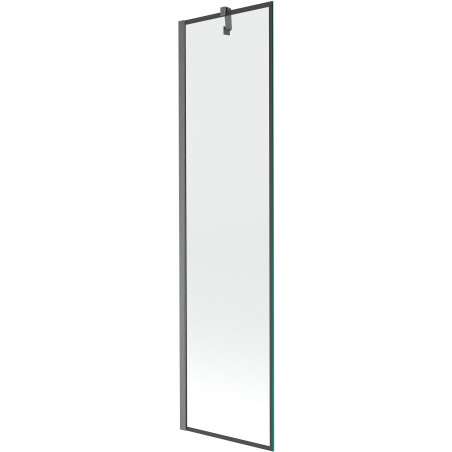 Mexen Next shower screen 1-wing 50 x 150 cm, black pattern, brushed gun gray - 895-050-000-00-70-66