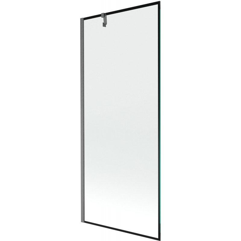 Mexen Next shower screen 1-wing 80 x 150 cm, black pattern, gun gray brushed - 895-080-000-00-70-66