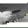Mexen Next 1-panel Bathtub Screen 100 x 150 cm, Black Pattern, Brushed Gun Gray - 895-100-000-00-70-66
