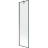 Mexen Next 1-panel Bathtub Screen 50 x 150 cm, Black Frame, Gun Metal - 895-050-000-00-70-95