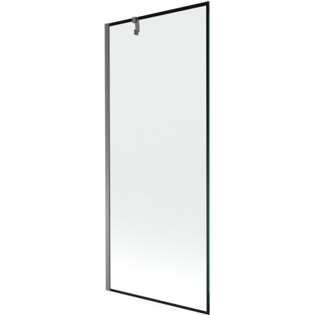 Mexen Next 1-panel bath screen 80 x 150 cm, black frame, gun metal - 895-080-000-00-70-95